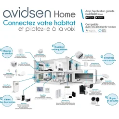 Avidsen Caméra De Surveillance-Spot Light Caméra Extérieure Avec éclairage Intelligent