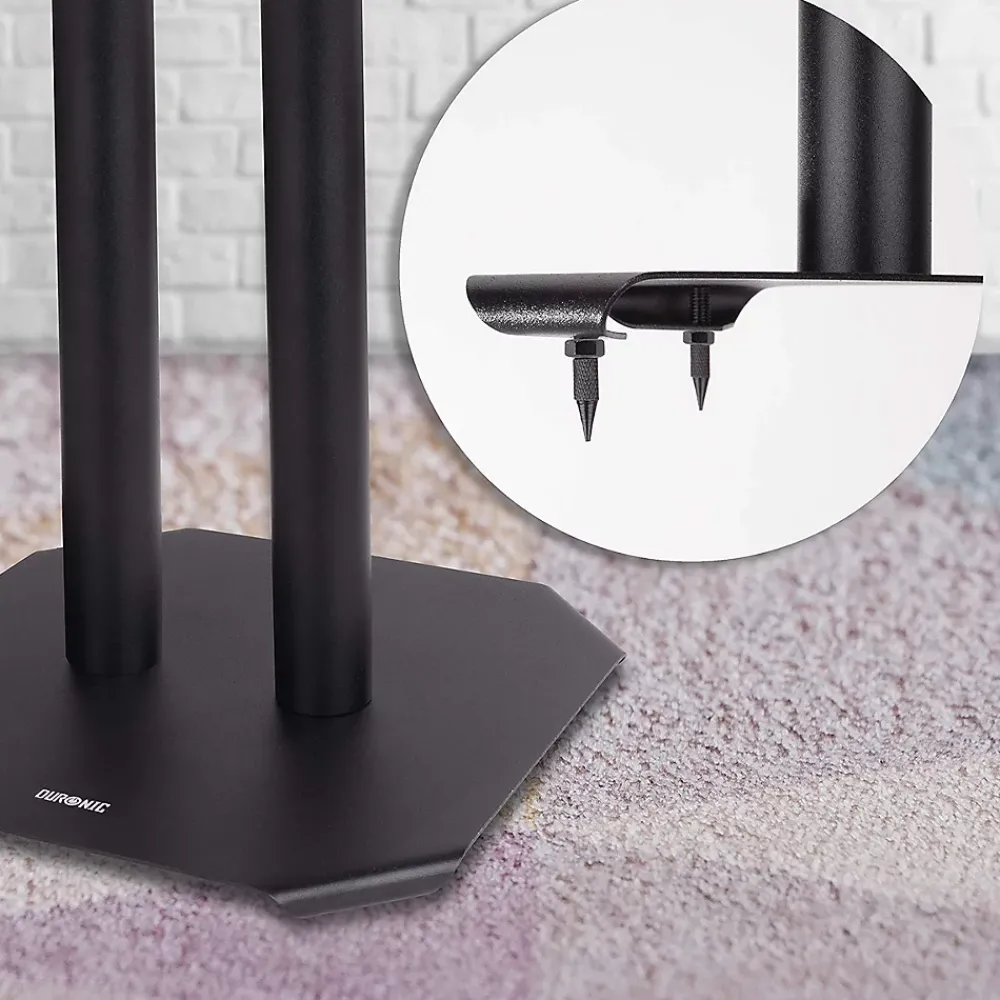 Duronic SPS1022-60 Pieds enceintes 60 cm lestables avec du sable Cônes anti vibrations Set de 2 pour hifi stéréo home cinema