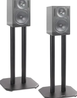 Duronic Support Tv-SPS1022-40 Pieds enceintes 40 cm lestables avec du sable Cônes anti vibrations Set de 2 pour hifi stéréo home cinema