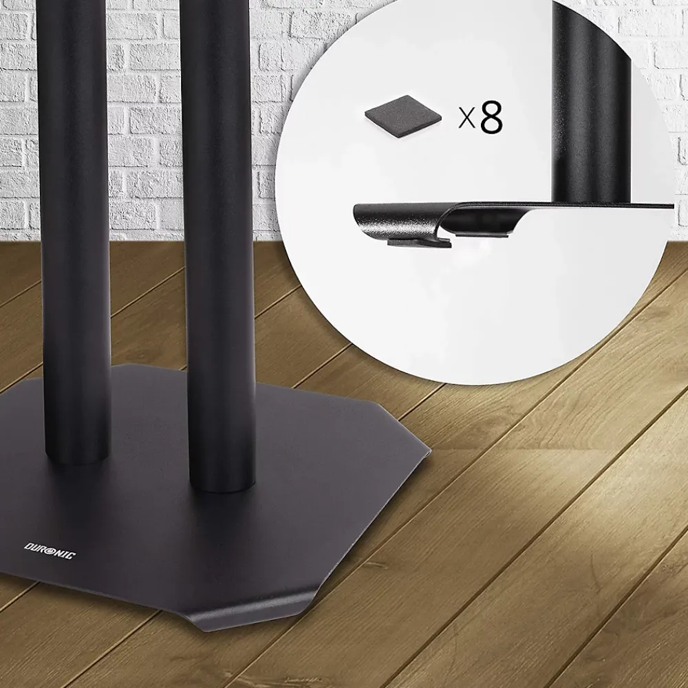 Duronic SPS1022-80 Pieds enceintes 80 cm lestables avec du sable Cônes anti vibrations Set de 2 pour hifi stéréo home cinema