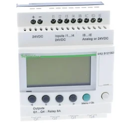 Schneider Electric Sr2b121bd Schneider - Automate Zelio Logic - Relais Intelligent 12 E/s 24vcc - Horloge + Afficheur