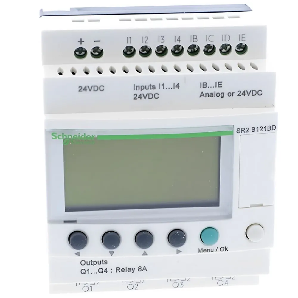 Schneider Electric Sr2b121bd Schneider - Automate Zelio Logic - Relais Intelligent 12 E/s 24vcc - Horloge + Afficheur