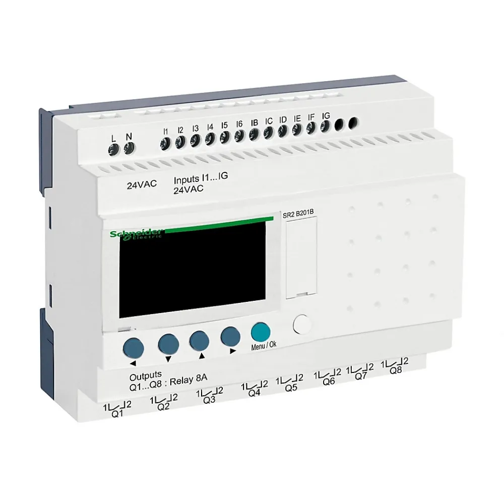 Schneider Electric Routeur Et Extension Wifi-Sr2b201b Schneider - Automate Relais Intelligent Compact Zelio Logic - 20 E S - 24 Vca - Horloge + Afficheur