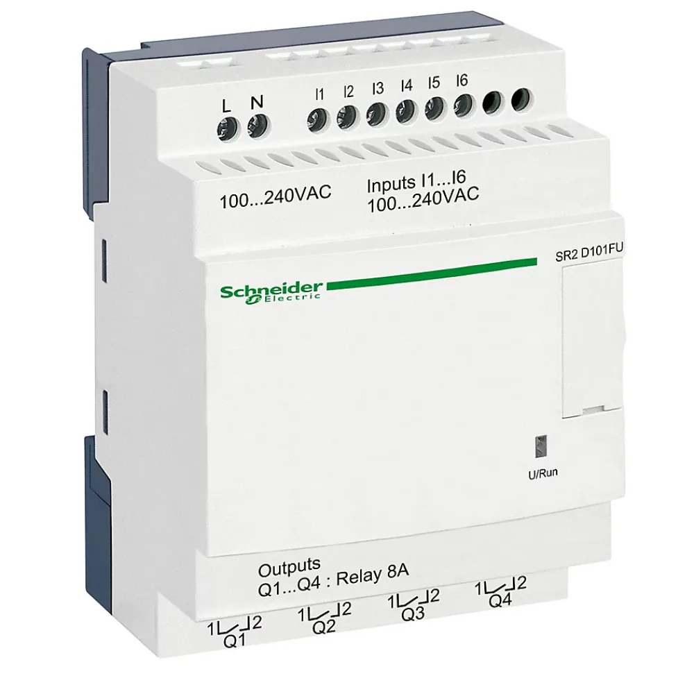 Schneider Electric Sr2d101fu Schneider - Automate Zelio Logic - Relais Intelligent 10 E/s 100 à 240vca - Sans Horloge Sans Afficheur