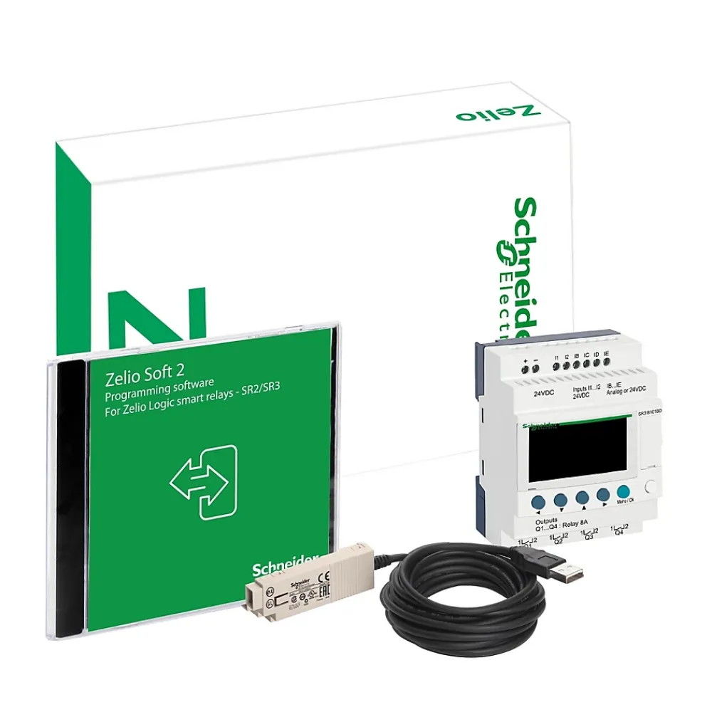 Schneider Electric Routeur Et Extension Wifi-Sr3packbd Schneider - Automate Zelio Logic - Relais Intelligent Pack Découverte - 10 E/s Extensibles - 24vcc