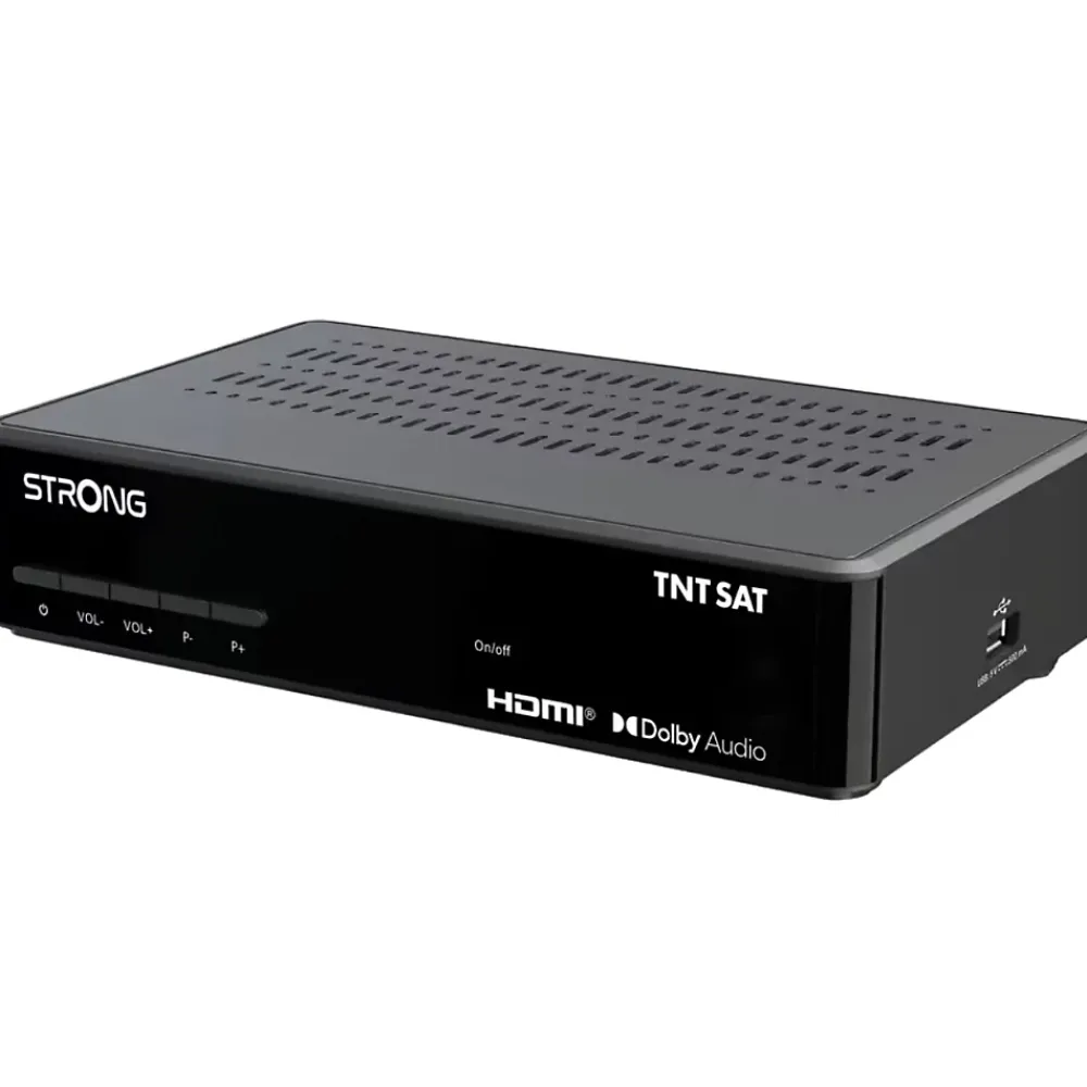 Strong SRT 7410 Décodeur Satellite TNTSAT Astra + Carte TNTSAT + Câble HDMI Offert