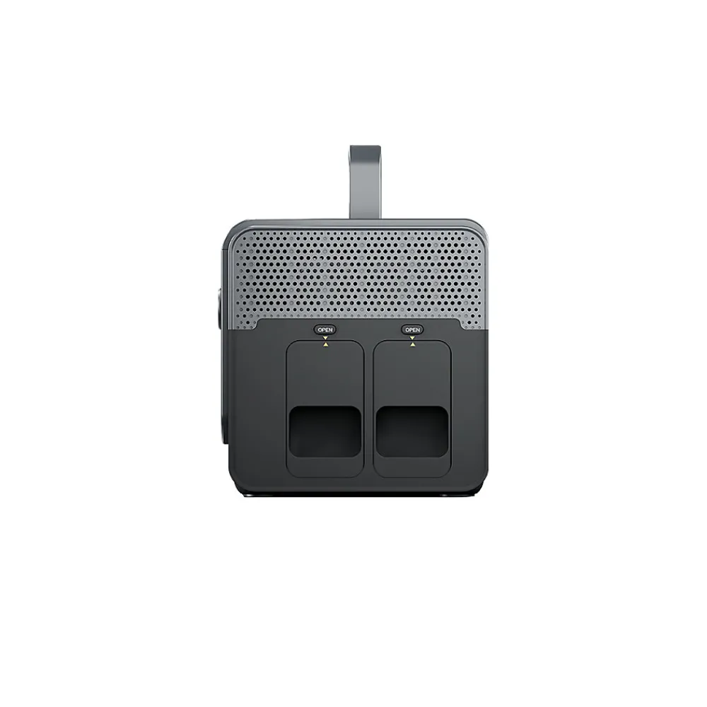 Runhood Station d'Energie HE1200 - 1200 W Sinus Pur - 4 EB324 - 648 Wh - Recharge Solaire et AC - Modulaire et Echange a Chaud