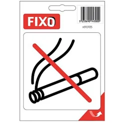 FIXO Sticker autocollant "Défense de fumer" forme carré L.100 x l.100 mm