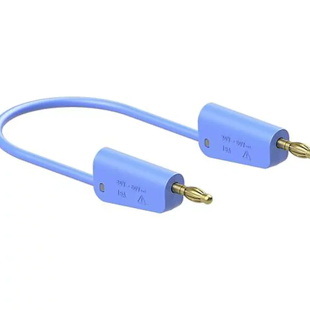 Staubli Stäubli LK-4A-S25 64.1037-20023 cordon de mesure 200 cm bleu, prise 4 mm empilable