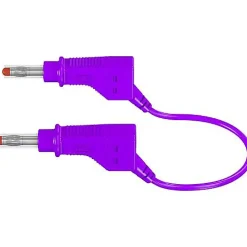 Staubli Testeur De Tension-Stäubli XZG425/SIL Cordon de mesure sécurité 4 mm 100 cm vert - 32 A, 600 V, câble flexible, CAT II/CAT III.
