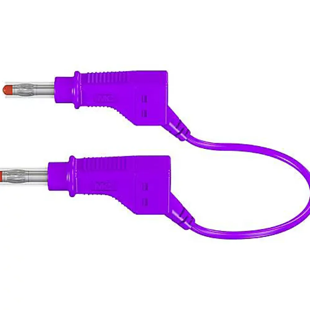 Staubli Testeur De Tension-Stäubli XZG425/SIL Cordon de mesure sécurité 4 mm 100 cm vert - 32 A, 600 V, câble flexible, CAT II/CAT III.