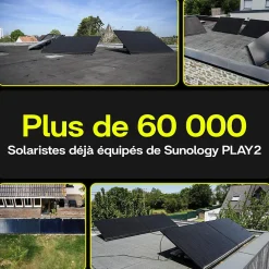Sunology Panneau Solaire Plug And Play-PLAY2, Panneau solaire complet 460W bifacial, Station solaire livrée assemblée, Installation sol ou mur