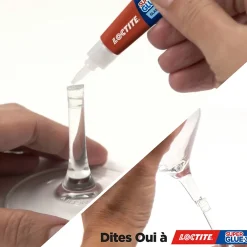 Loctite Colle-Superglue-3 Spécial Verre 3g
