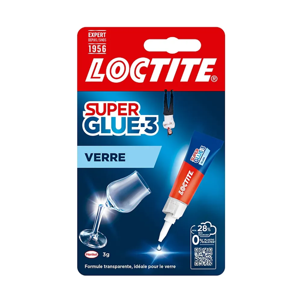 Loctite Colle-Superglue-3 Spécial Verre 3g