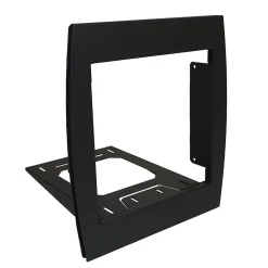 Renz Support grillage rigide & palissade Noir mat sablé RAL 9005MS