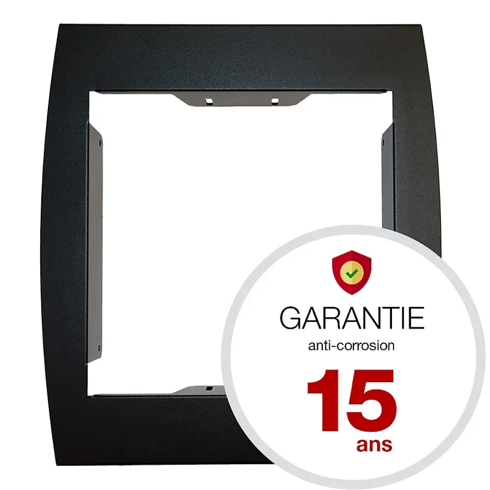 Renz Support grillage rigide & palissade Noir mat sablé RAL 9005MS