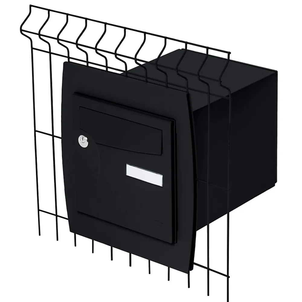 Renz Support grillage rigide & palissade Noir mat sablé RAL 9005MS