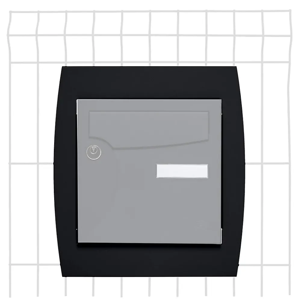 Renz Support grillage rigide & palissade Noir mat sablé RAL 9005MS