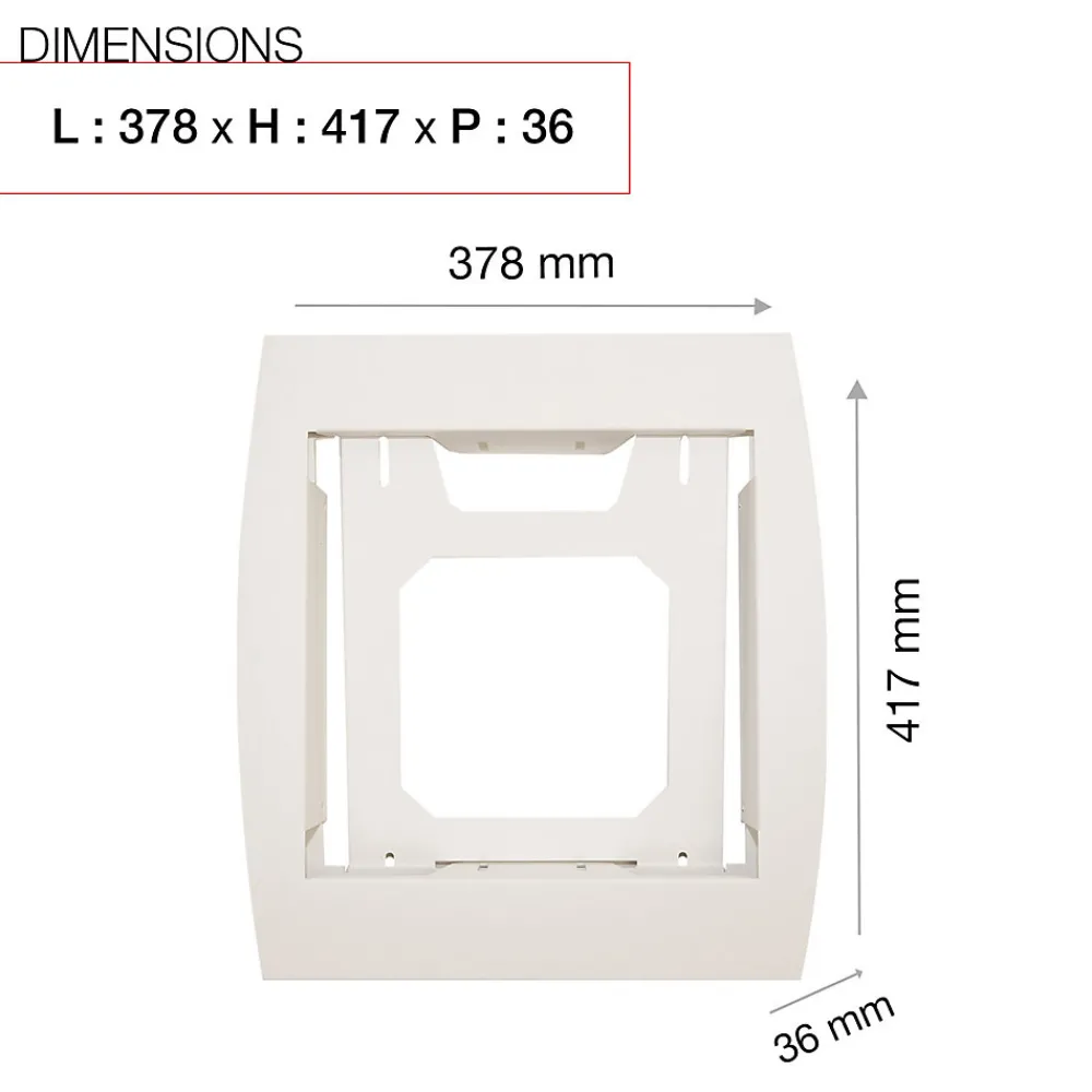 Renz Support De Boîte Aux Lettres-Support grillage rigide & palissade Blanc crème mat sablé RAL 9010MS