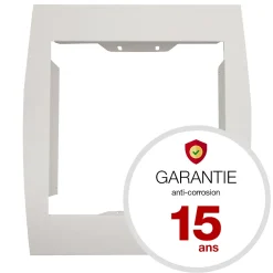 Renz Support De Boîte Aux Lettres-Support grillage rigide & palissade Blanc crème mat sablé RAL 9010MS