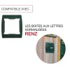 Renz Support grillage rigide & palissade Vert mat sablé RAL 6005MS