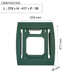 Renz Support grillage rigide & palissade Vert mat sablé RAL 6005MS