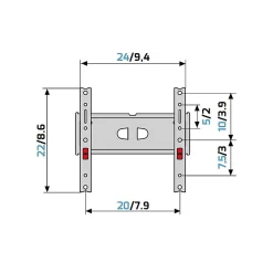 Meliconi Support Tv-SUPPORT MURAL GSDR200-PLUSFB