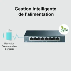 TP-link Câble Et Connectique Réseau-Switch de bureau 8 ports 10/100/1000 Mbps