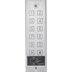 Sygonix Serrure Connectée-SY-4777290 Clavier à code RFID montage apparent, aluminium, IP65, 600 utilisateurs