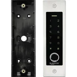 Sygonix SY-5231014 Système d'accès RFID et biométrique encastré 12/18 V DC IP55 en acier inoxydable