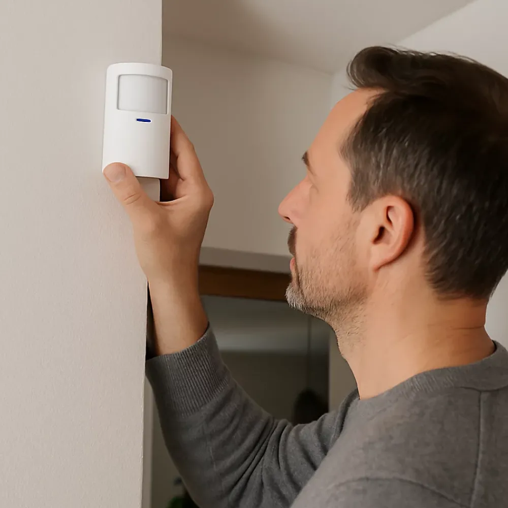 Daewoo Alarme Sans Fil-Système d'alarme connecté Sans Abonnement Vigilia Wifi - 1 caméra + 6 accessoires - Batterie et sirène intégrées