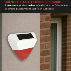 Kyf Alarme Sans Fil-Système d'alarme 868Mhz Wifi, sirène extérieure solaire ,caméra IP