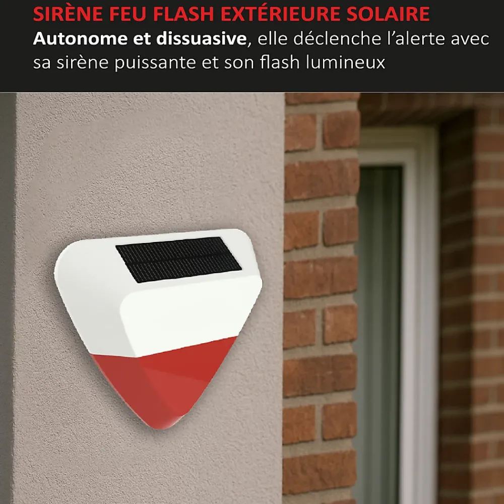 Kyf Alarme Sans Fil-Système d'alarme 868Mhz Wifi, sirène extérieure solaire ,caméra IP