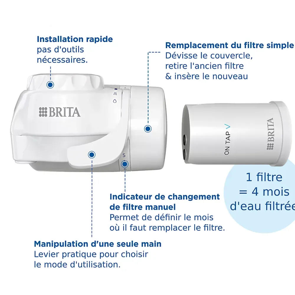 Brita Système de filtration sur robinet ON TAP V