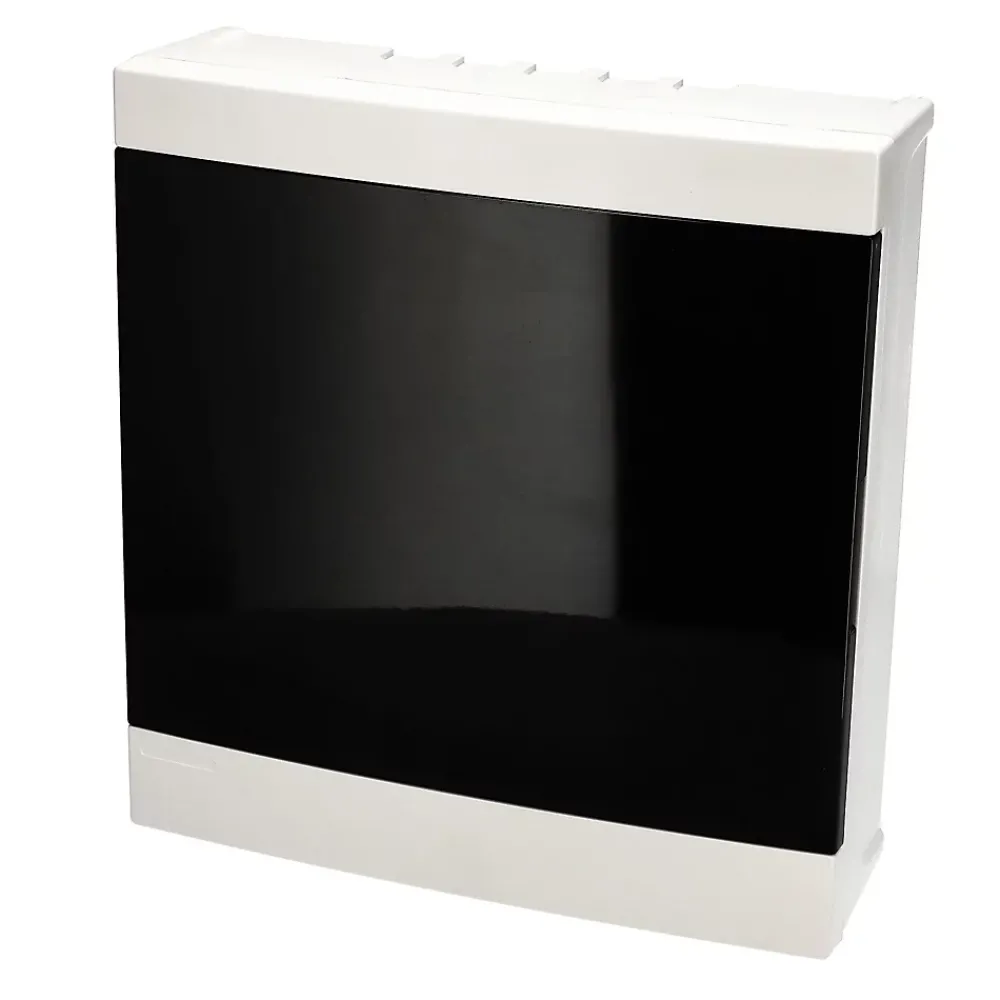 Edo Tableau électrique apparent 24 modules 2x12 blanc fumé IP44 avec rail DIN 777848