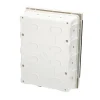 Edo Tableau Électrique Nu-Tableau électrique encastré 16 modules 2x8 blanc fumé IP44 avec rail DIN 777845