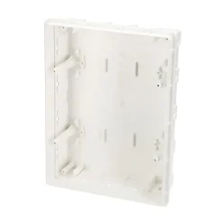 Edo Tableau Électrique Nu-Tableau électrique encastré 16 modules 2x8 blanc fumé IP44 avec rail DIN 777845