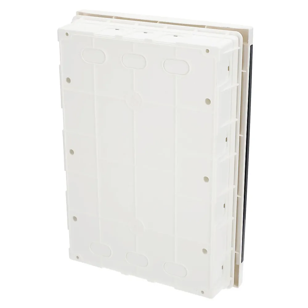Edo Tableau électrique encastré 36 modules 3x12 blanc fumé IP44 avec rail DIN 777849