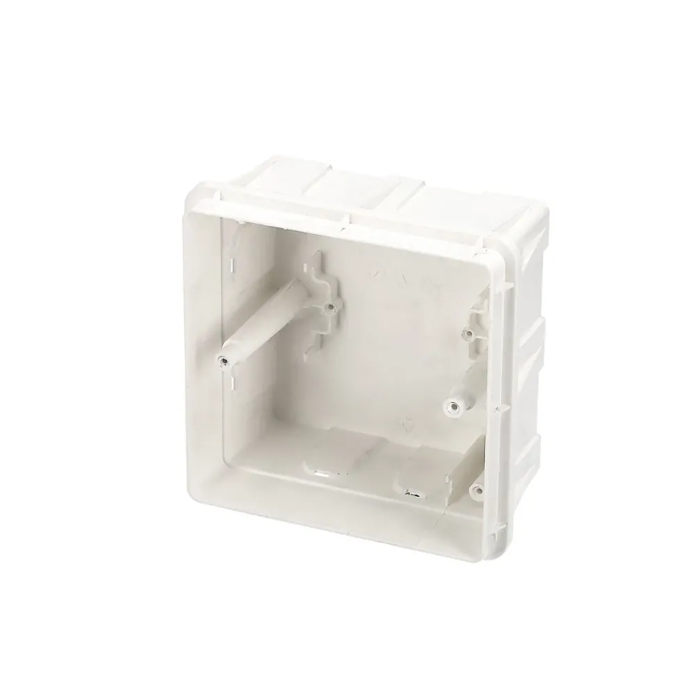 Edo Tableau Électrique Nu-Tableau électrique encastré 4 modules blanc fumé IP44 avec rail DIN 777837