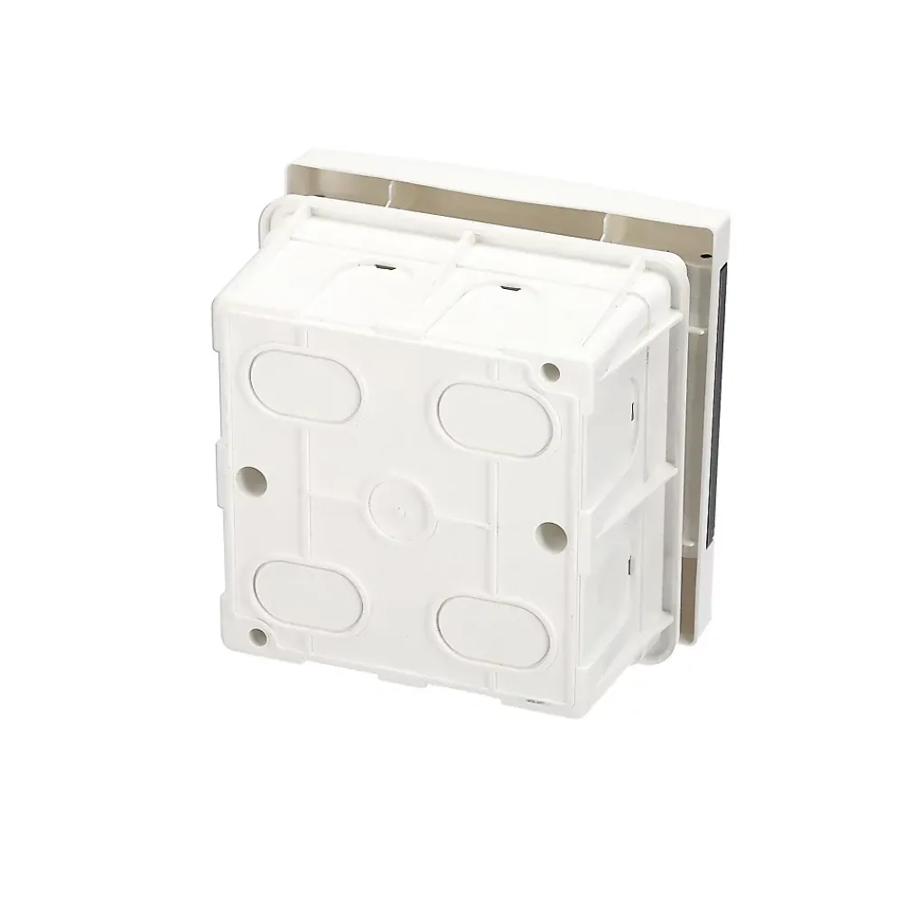 Edo Tableau Électrique Nu-Tableau électrique encastré 4 modules blanc fumé IP44 avec rail DIN 777837