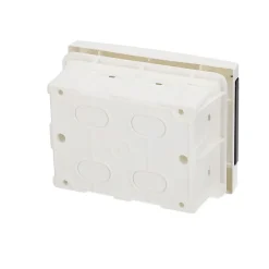 Edo Tableau Électrique Nu-Tableau électrique encastré 6 modules blanc fumé IP44 avec rail DIN 777839