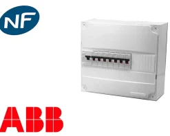 ABB Tableau Électrique Pré-Équipé-Tableau électrique precable (7 disjoncteurs + 1 ID)
