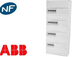 ABB Tableau Électrique Pré-Équipé-Tableau électrique precable (16 disjoncteurs + 4 ID)