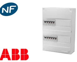ABB Tableau Électrique Pré-Équipé-Tableau électrique precable (9 disjoncteurs + 2 ID)