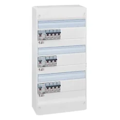 Legrand Tableau Électrique Pré-Équipé-Tableau électrique pré-équipé et pré-câblé 3 rangées - 39 modules (14 inclus)