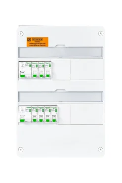 Schneider Electric Tableau Électrique Pré-Équipé-Tableau électrique pré-équipé et pré-câblé T1 au T3 - 2 rangées - 13 modules Resi9 XE