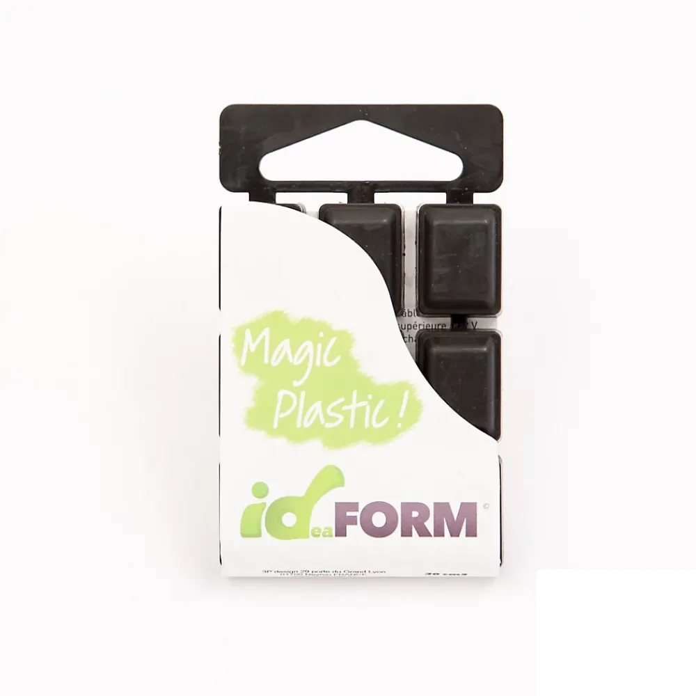 Ruban Adhésif-Tablette plastique thermoformable 20 cm3 noir