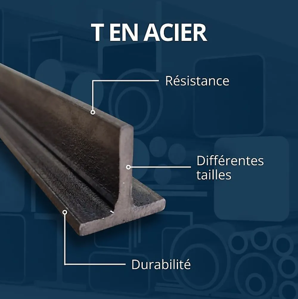 Comment Fer Profilé-Té acier 40x40 ep 5 mm, Longueur : 1 metre -