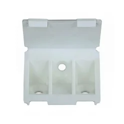 Diall Equerre De Fixation-12 tak'ecker plastique blanc 25 x 43 mm