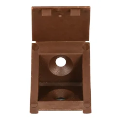 Diall 12 tak'ecker plastique brun 25 x 25 mm